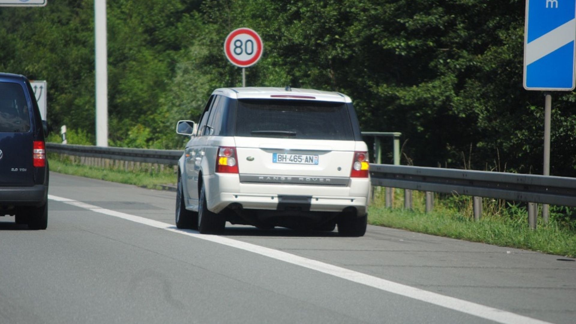 Car on shoulder